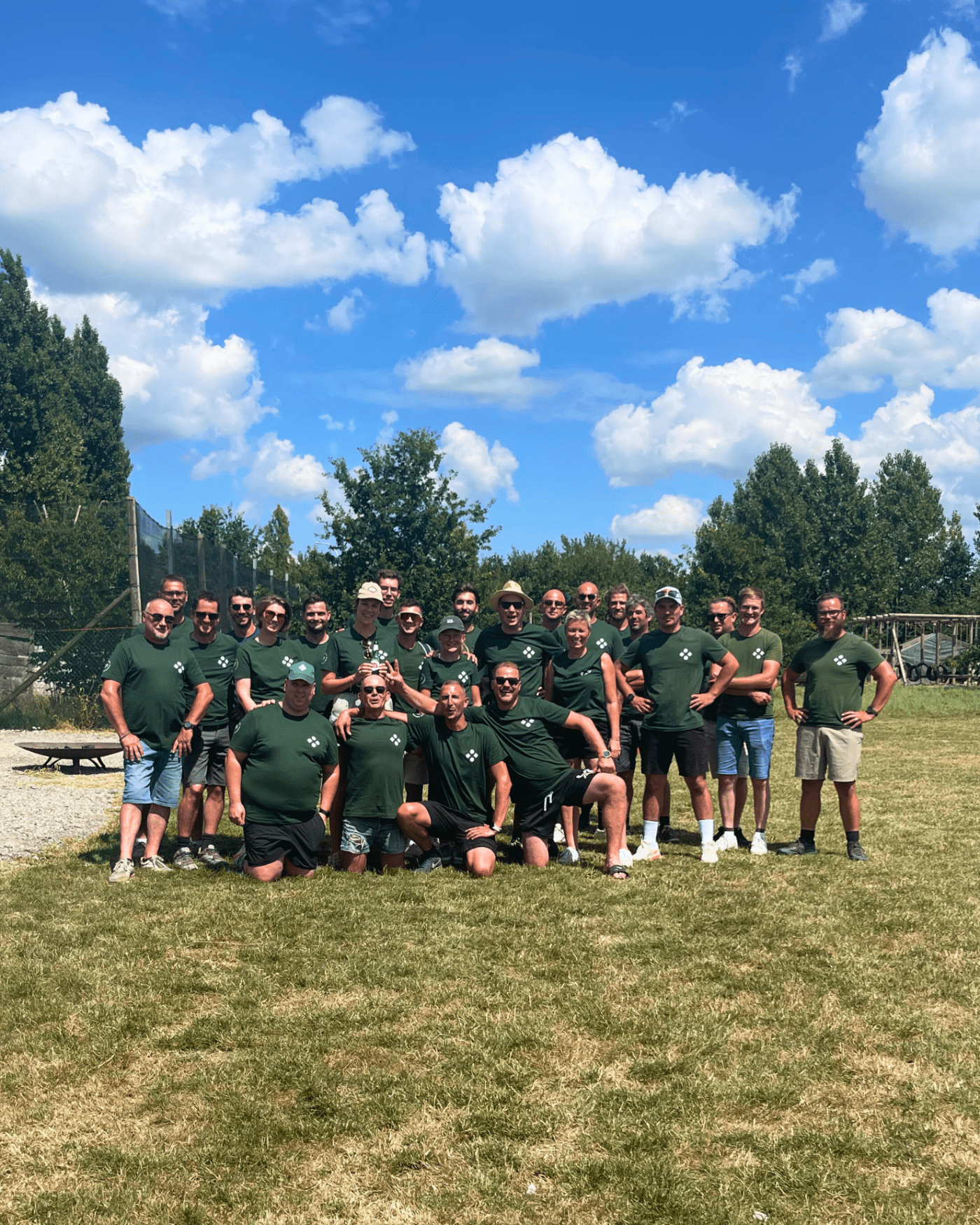 Groepsfoto team Castelein op de teambuilding