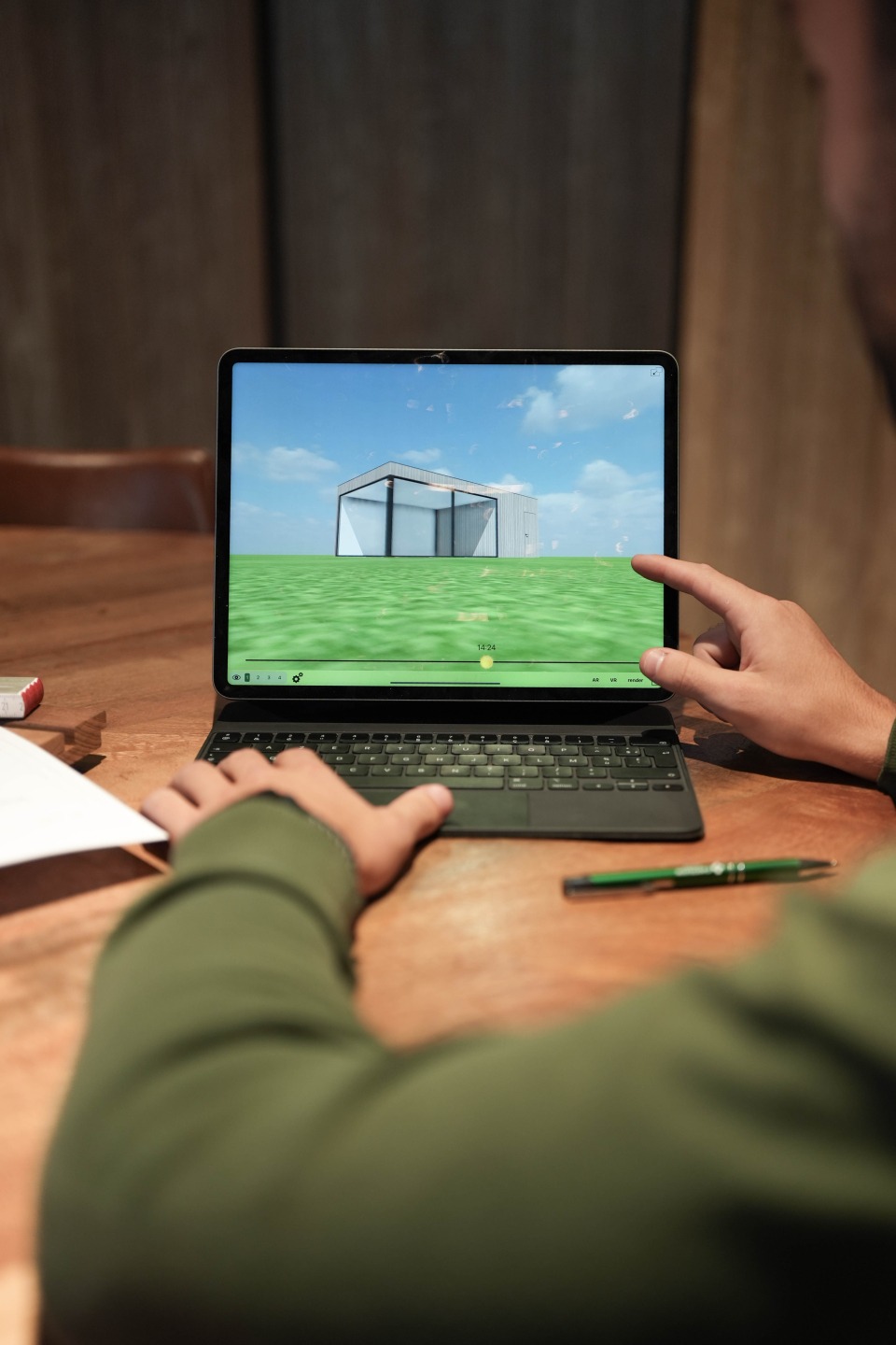 3D render tonen aan klant